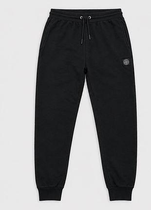 Спортивні штани чоловічі stone island джогери чорні