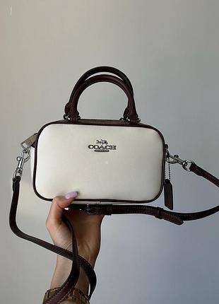 Сумка coach satchel crossbody in signature colorblock