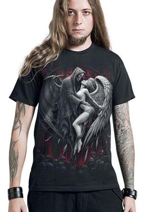 Стильная фирменная готическая мужская футболка forbidden t-shirt от известного бренда spiral direct.хл