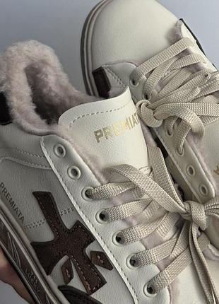 Premiata steven | fur 
• beige brown •