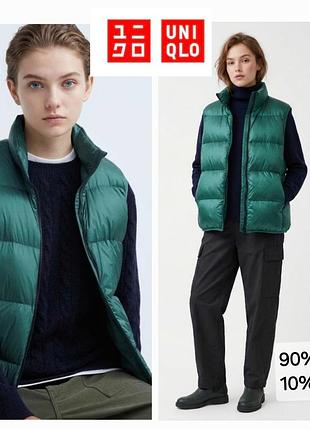 Жилетка/90%пух 10%перо/унисекс/uniqlo