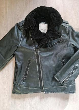 Куртка-авіатор zara для дітей, чорна, 128 см