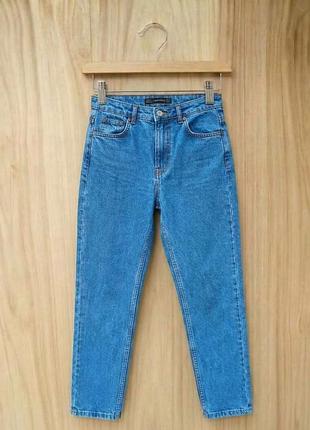 Джинси zara boyfriend сині mom