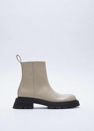 Черевики zara 41р шкіра 2