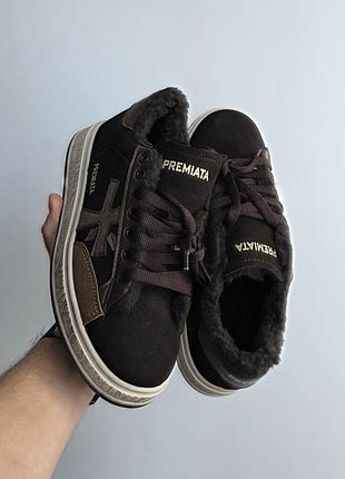 Premiata steven | fur 
• brown •