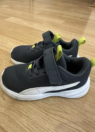 Кросівки дитячі puma сірі, 23 розмір, 15 см