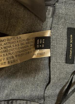 Класичні брюки massimo dutti сірі розмір 40 4