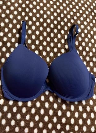 Бюстгальтер жіночий victoria's secret синій класичний з ущільненими чашками