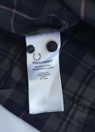 Чоловіча сорочка fred perry у клітинку 4