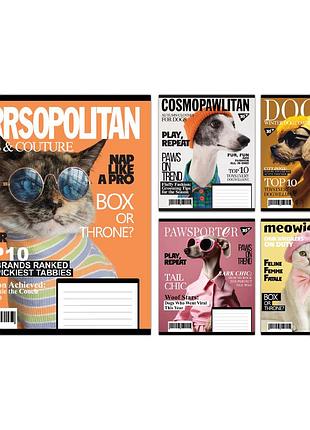 Тетрадь ученическая общая yes animal's fashion а5 48 листов клетка