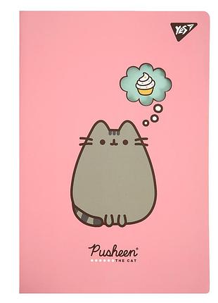 Зошит yes а4 40 арк з висічкою pusheen клітинка