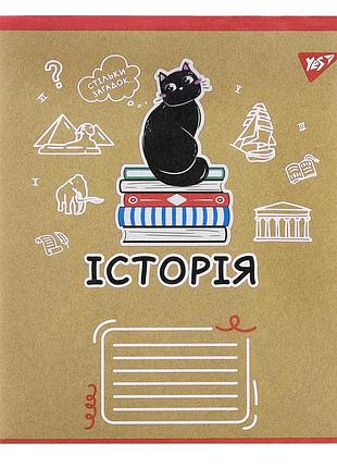 Зошит предметний yes історія black cat 48 аркушів клітинка