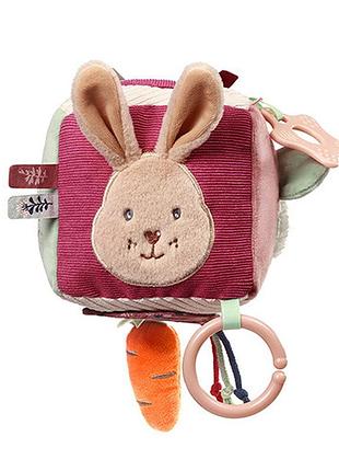 Игрушка сенсорная куб "кролик каро" (11х11 см.)/ "babyono"