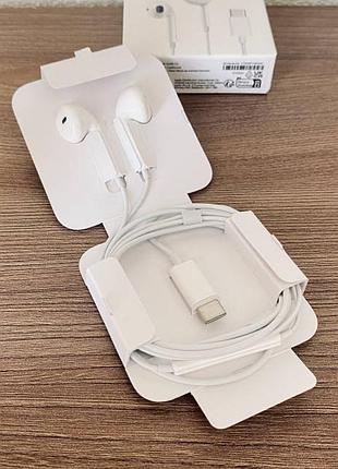 Навушники apple earpods usb-c дротові, без коробки