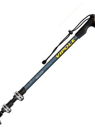 Палки трекинговые vipole walker 3 секции алюминий 7075-t6-f56 длина 53-100 см с наконечником карбид синий