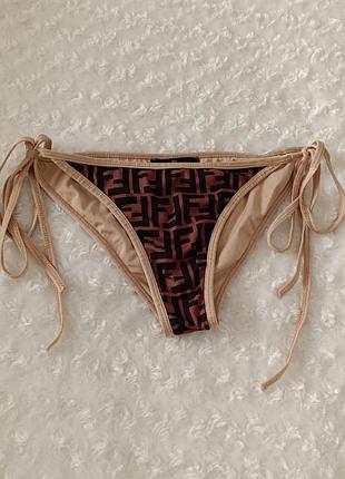 Низ купальника на завязках плавки fendi m l 10 12 38 40 46 48