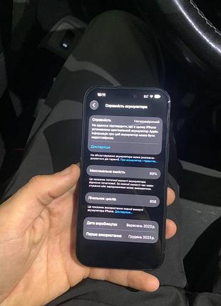 Смартфон apple iphone 15 128 гб чорний 9