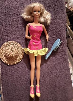 Лялька barbie з аксесуарами (сукня, гребінець)