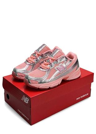Женские кроссовки new balance 740 pink silver