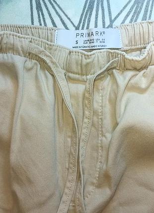 Штани карго-парашути primark s бежеві 5