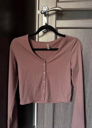 Кофтинка calvin klein на ґудзиках рожева
