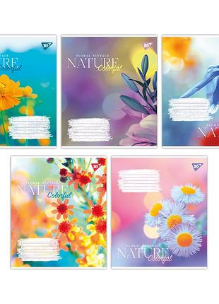 Зошит для записів yes nature colorful а5 60 аркушів клітинка