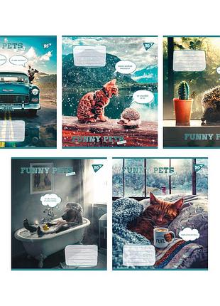 Зошит для записів yes funny pets а5 60 аркушів клітинка