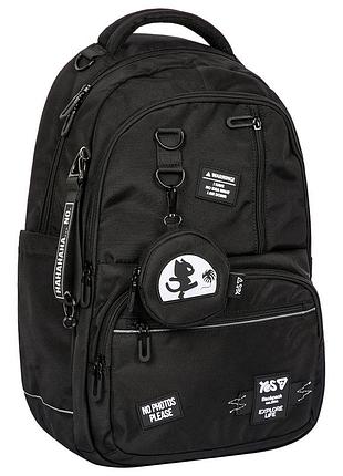Рюкзак шкільний ортопедичний шкільний yes black cat ts-50l