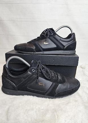Кожаные кроссовки lacoste 42 размер