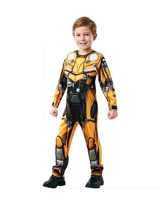 Детский карнавальный маскарадный костюм трансформеры бамблби bumblebee шмель halloween хэллоуин новогодний rubies 7-8 лет