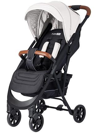 Коляска для ребенка прогуянчивая freeon lux premium light grey-black
