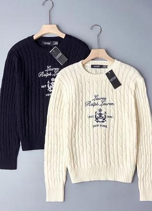 Светр жіночий lauren ralph lauren в'язаний з вишивкою