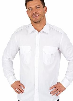Сорочка біла з погонами батал p.xl