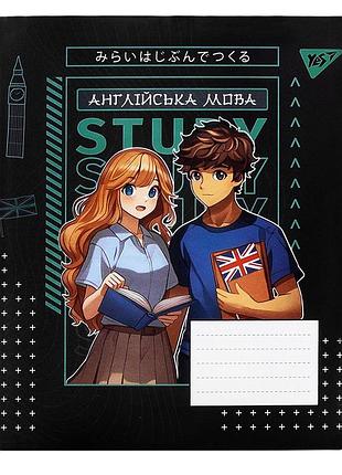 Зошит предметний yes англійська мова anime 48 аркушів лінія