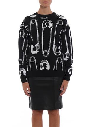 🔥🔥светр moschino (moschino safety pin print pullover)