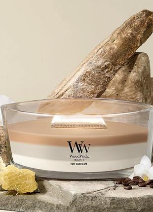 Свічка ароматична woodwick café macchiato trilogy 453г