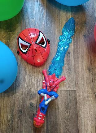 Игровой набор супергероя человек паук спайдермен spidermаn голубой