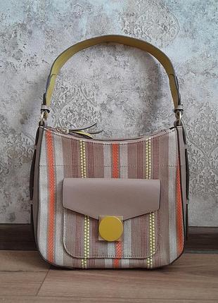 Вінтажна сумка j by jasper conran - multicoloured striped coated emerson hobo bag