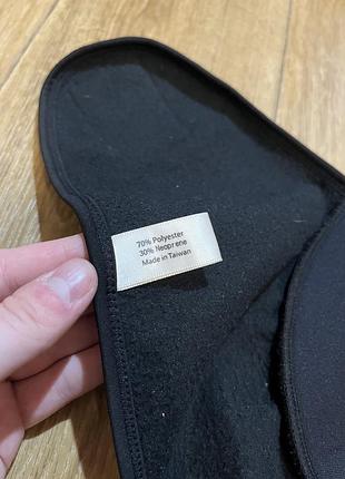 Флісова маска на обличчя чорна, one size 4