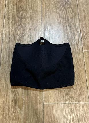 Флісова маска на обличчя чорна, one size