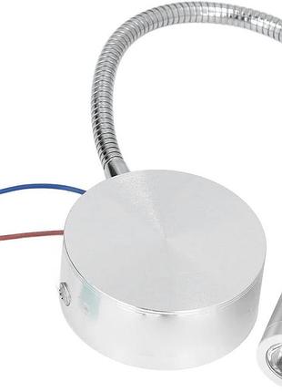 Garosa - led светильник 3 вт 4000k, гибкий гусь 360°, алюминиевый корпус, 85–265 в, настенный