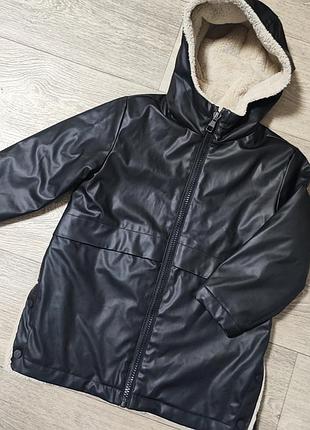 Дитячий дощовик zara прогумований з підкладкою зі штучної овчини