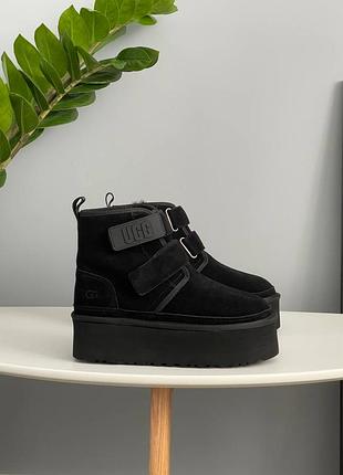 Женские зимние угги ugg neumel platform chukka black новинка
