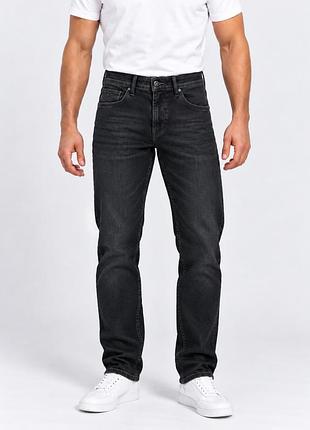 Мужские джинсы ist time regular fit черные прямые 34