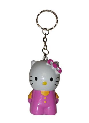 Брелок хеллоу кітті hello kitty пластиковий рожевий