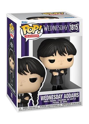 Ігрова колекційна фігурка funko pop! серії венздей - венздей (чорне пальто)