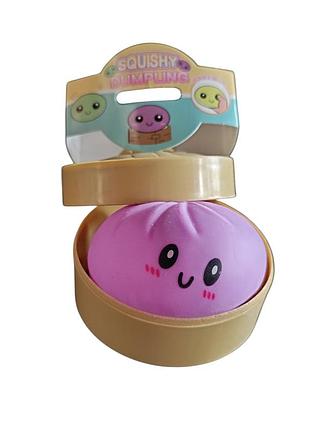 Антистресс сквиш "dumpling", пельмень, 8,5 см фиолетовый mic