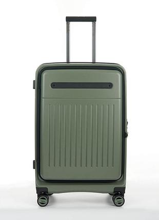 Валіза дорожня 74 л з розширенням і tsa bagland velo хакі