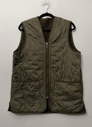 Жилетка barbour стьобана оливкова