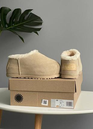 Женские ботинки ugg pumped slide beige 36-41